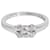 Anello di fidanzamento con diamante Cartier Ballerine in 950 Platino F VS1 0.27 ctw Argento Metallico Metallo  ref.1305661