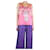 Etro Rosa ärmellose Bluse mit Aufdruck - Größe UK 12 Pink Seide  ref.1305700