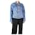 Balenciaga Jaqueta jeans com detalhes em painéis azuis - tamanho Reino Unido 10 Azul Algodão  ref.1305711