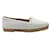 CHRISTIAN LOUBOUTIN White Leather Ares Espadrilles with Studs  ref.1305729