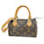 Louis Vuitton Mini Speedy Brown Cloth  ref.1305772