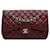 Chanel Red Jumbo Classic Caviar Double Flap Dark red Leather  ref.1305860