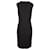 Vestido lápis sem mangas Boss Hugo Boss Dirusa com gola redonda em lã preta Preto  ref.1305925