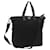 Prada Hand Bag Nylon 2way Black Auth 68628  ref.1306003