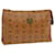 MCM Vicetos Logogram Clutch Bag PVC Brown Auth yk11336  ref.1306015