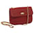 BALLY Matelasse Chain Shoulder Bag Leather Red Auth ki4189  ref.1306020
