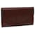 CARTIER Clutch Bag Leather Bordeaux Auth 68889  ref.1306030