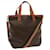 Céline CELINE Macadam Canvas Tote Bag PVC Leather 2way Brown Auth ki4253  ref.1306072