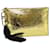 FENDI Clutch Bag Leather Gold Tone 8N0178 auth 69145A  ref.1306096