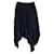 Autre Marque Alexandre Vauthier Black Asymmetric Hem Stretch Knit Skirt Viscose  ref.1306161