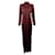 Autre Marque La Collection Burgundy Silk Leena Maxi Dress Red  ref.1306176