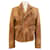 Autre Marque Polo Ralph Lauren Brown Distressed Leather Moto Jacket  ref.1306185