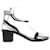 Silver & Black Isabel Marant Jaeryn Crystal-Embellished Sandals Size 37 Silvery Leather  ref.1306217