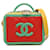 Borsa Vanity in filigrana CC piccola caviale rossa Chanel Rosso Pelle  ref.1306232