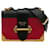 Red Prada Saffiano Trimmed City Calf Cahier Crossbody Bag Leather  ref.1306233