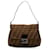 Brown Fendi Zucca Mamma Forever Shoulder Bag Leather  ref.1306245