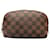 Brown Louis Vuitton Damier Ebene Cosmetic Pouch Clutch Bag Cloth  ref.1306296