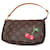 Brown Louis Vuitton x Takashi Murakami  Monogram Cherry Pochette Accessoires Leather  ref.1306314