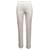 Pantalon droit à revers Chanel blanc Taille FR 36 Toile  ref.1306334