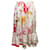 Autre Marque Jupe à imprimé floral blanc et multicolore Comme Des Garcons Girl Taille US M Synthétique  ref.1306335
