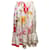 Autre Marque White & Multicolor Comme Des Garcons Girl Floral Print Skirt Size US M Synthetic  ref.1306335