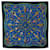 Lenços de seda azuis Hermès Qu Importe Le Flacon Azul  ref.1306356