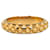 Ring Bague foulard Hermès Dots dorée Or jaune  ref.1306366