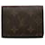 Portacarte marrone con monogramma Louis Vuitton Tela  ref.1306413
