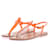 K JACQUES  Sandals T.eu 37 leather Orange  ref.1306491