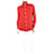 Céline Red polka dot shirt - size UK 8 Viscose  ref.1306533