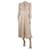 Alessandra Rich Pink padded-shoulders polka dot midi dress - size UK 10 Silk  ref.1306547