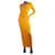 Khaite Robe longue en maille côtelée de soie Nicolai orange - taille M  ref.1306548