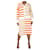 Staud Multicolour two-tone striped cardigan and knit dress set - size M Multiple colors Cotton  ref.1306571