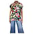 Dolce & Gabbana Schwarzes Seidenhemd mit Blumenmuster – Größe UK 12  ref.1306572