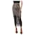 Self portrait Black lace midi skirt - size UK 4 Polyester  ref.1306598
