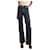 Paco Rabanne Black washed-denim straight-leg jeans - size IT 34 Cotton  ref.1306601