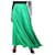 Autre Marque Green satin draped maxi skirt - size UK 12 Polyester  ref.1306604