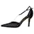 Chanel Salto em cetim com detalhe de pérola preta - tamanho UE 38.5 Preto  ref.1306610