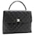 Chanel BLACK VINTAGE 2002 sac à bandoulière Trendy CC moyen Cuir Noir  ref.1306616