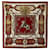 Hermès Red Lvdovicvs Magnvs Silk Scarf Cloth  ref.1306655