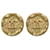 Chanel Gold CC Clip On Earrings Golden Metal Gold-plated  ref.1306661