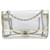 Chanel Flap nudo medio bianco Plastica  ref.1306681