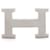 Hermès NEW HERMES BELT BUCKLE H BUCKLE 32MM METAL MATTE GRAY PVD PLATE BUCKLE Silvery  ref.1306778