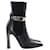 Versace Safety Pin High Heel Boots in Black Leather  ref.1306832