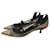 Sapatos de salto alto de malha preta e camurça com estampa de bolinhas D da Christian Dior. Multicor Suécia  ref.1306941