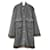 Chanel Light Gray Long Sleeve Coat Dark grey Wool  ref.1306991