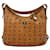 MCM Hobo Bag Shoulder Bag Handbag Shopper Bag Visetos Cognac Large  ref.1307033
