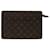 Louis Vuitton Pochette homme Brown Cloth  ref.1307070