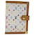LOUIS VUITTON Agenda PM Day Planner multicolor con copertina bianca R21074 Auth yk11318 Bianco  ref.1307140