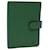 LOUIS VUITTON Epi Agenda PM Day Planner Cover Green R20054 LV Auth 69166 Leather  ref.1307150